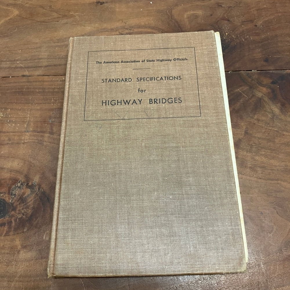 Standard Specifications Highway Bridges AASHO 1961 Eighth Edition Engineering